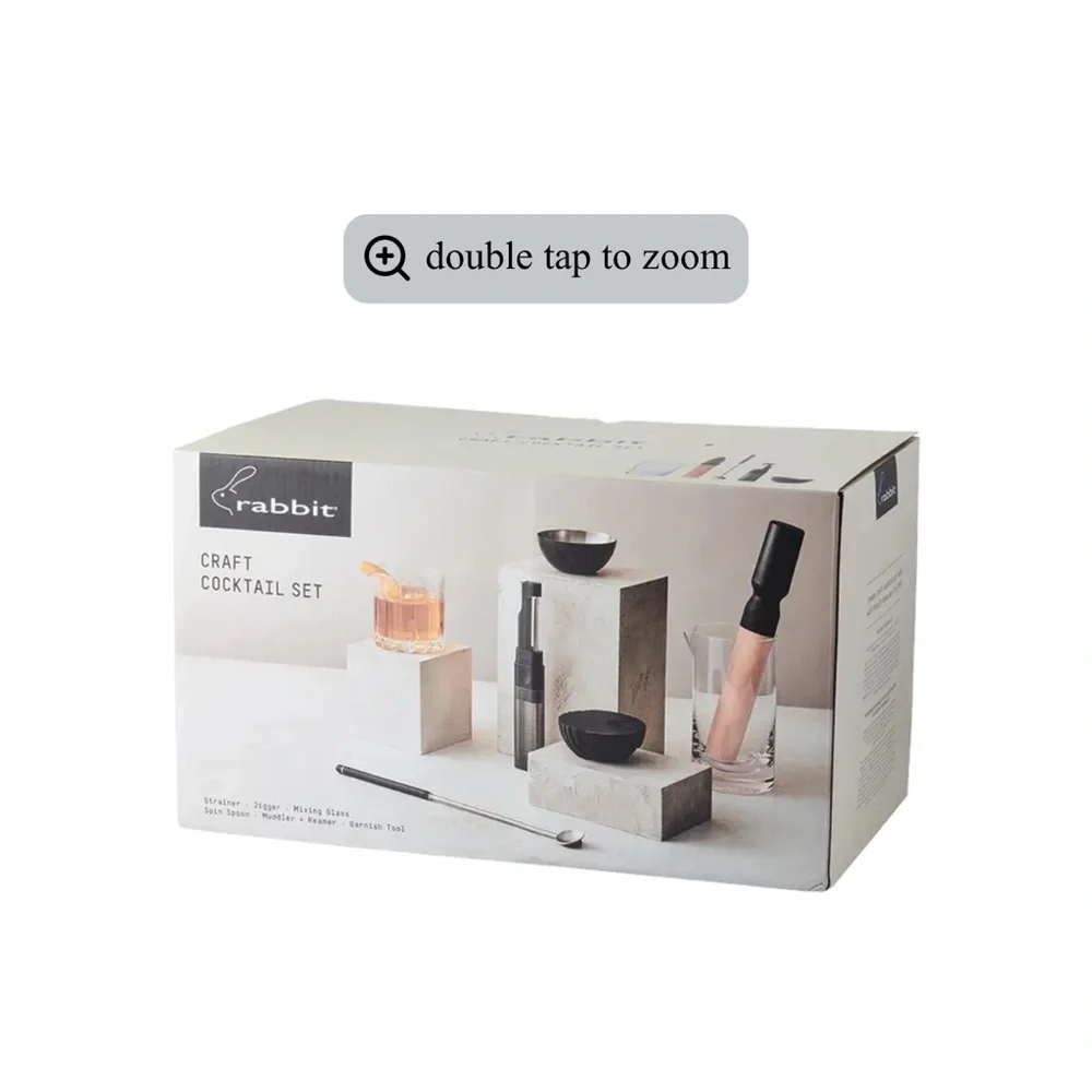 NEW Rabbit Craft Cocktail Set 6 piece $80
